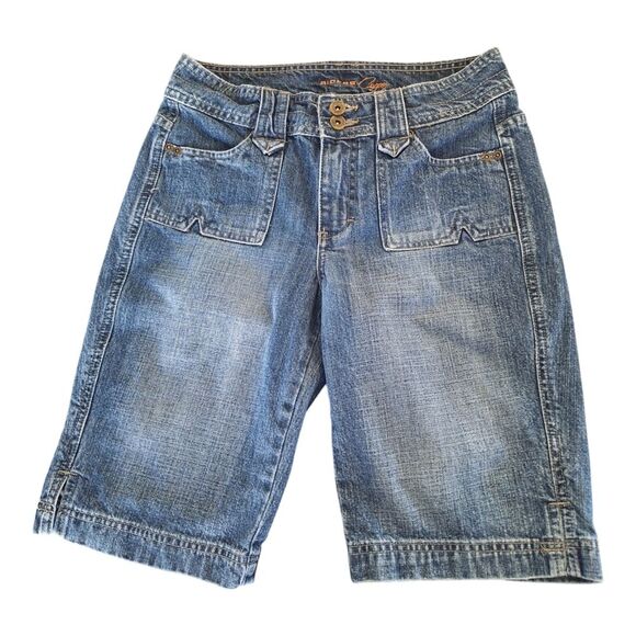Riders Copper Shorts Denim Modest Length Blue Jean Shorts 5/6 100% Cotton - Picture 1 of 16